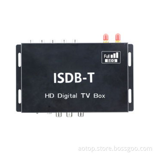 Car ISDB-T Full Seg TV Box, Supports High-speed 250km/h, Full HD 1,080P/2-tuner/2-antenna for Brazil